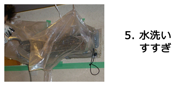 エアコンクリーニングの流れ